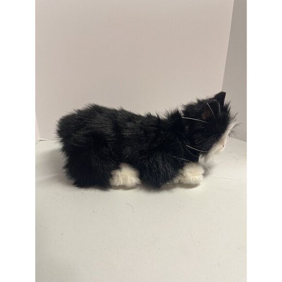 Tiger Furreal Friends Interactive Cat Toy Black White Meows '02 Box & Accessory - Picture 13 of 16